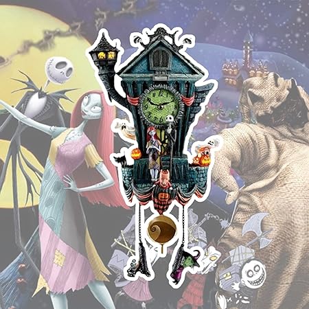 Amazon Co Jp ハロウィーンの壁時計 クリスマスの装飾時計の前の悪夢 鳩時計の壁紙 ディズニーティムバートンのクリスマスの壁時計の前の悪夢 ハロウィーンの樹脂工芸品の装飾の壁時計 ホーム キッチン