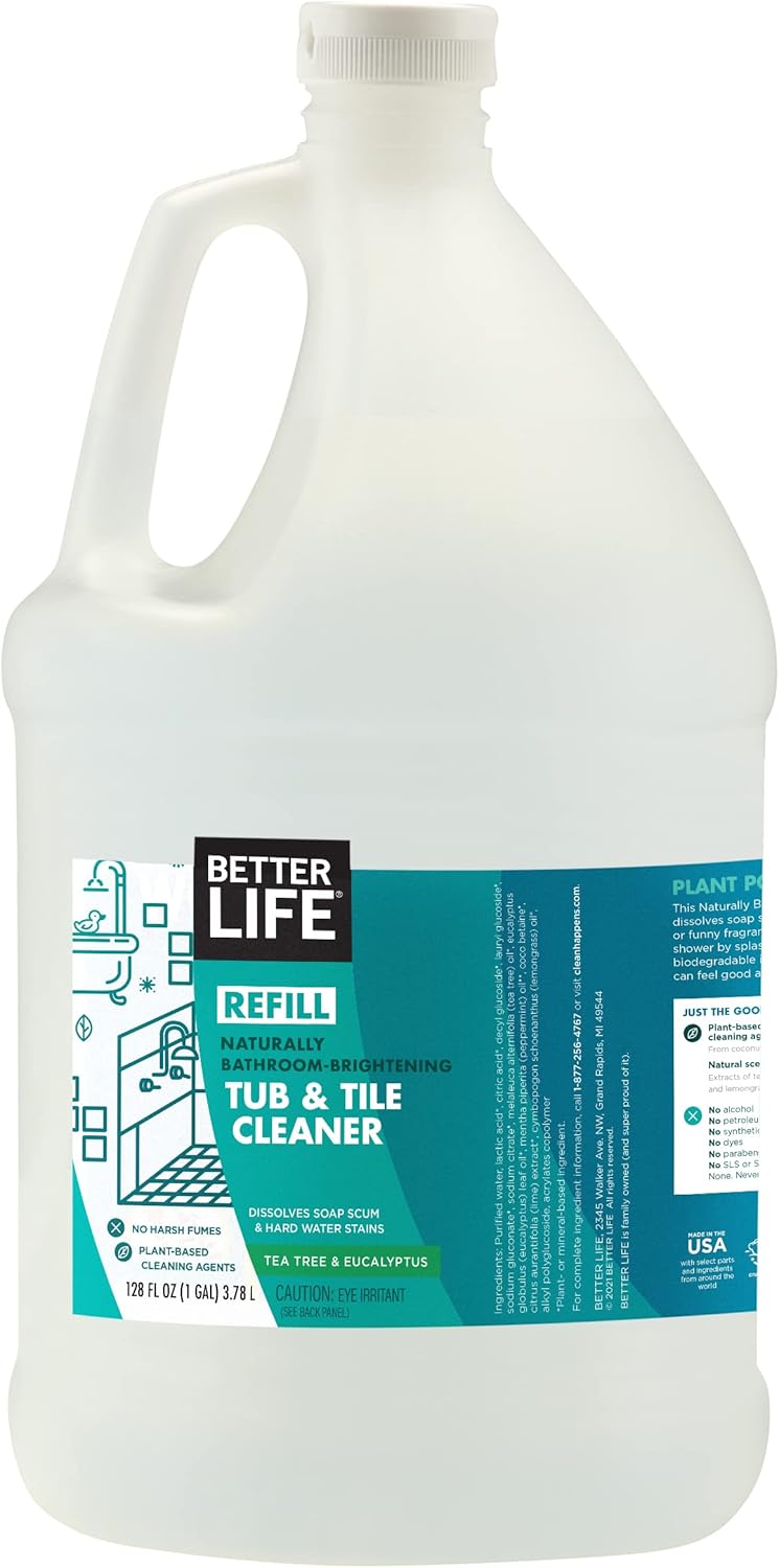 Better Life Tub & Tile Cleaner,128 Fl Oz (Pack of 1) : Health & Household