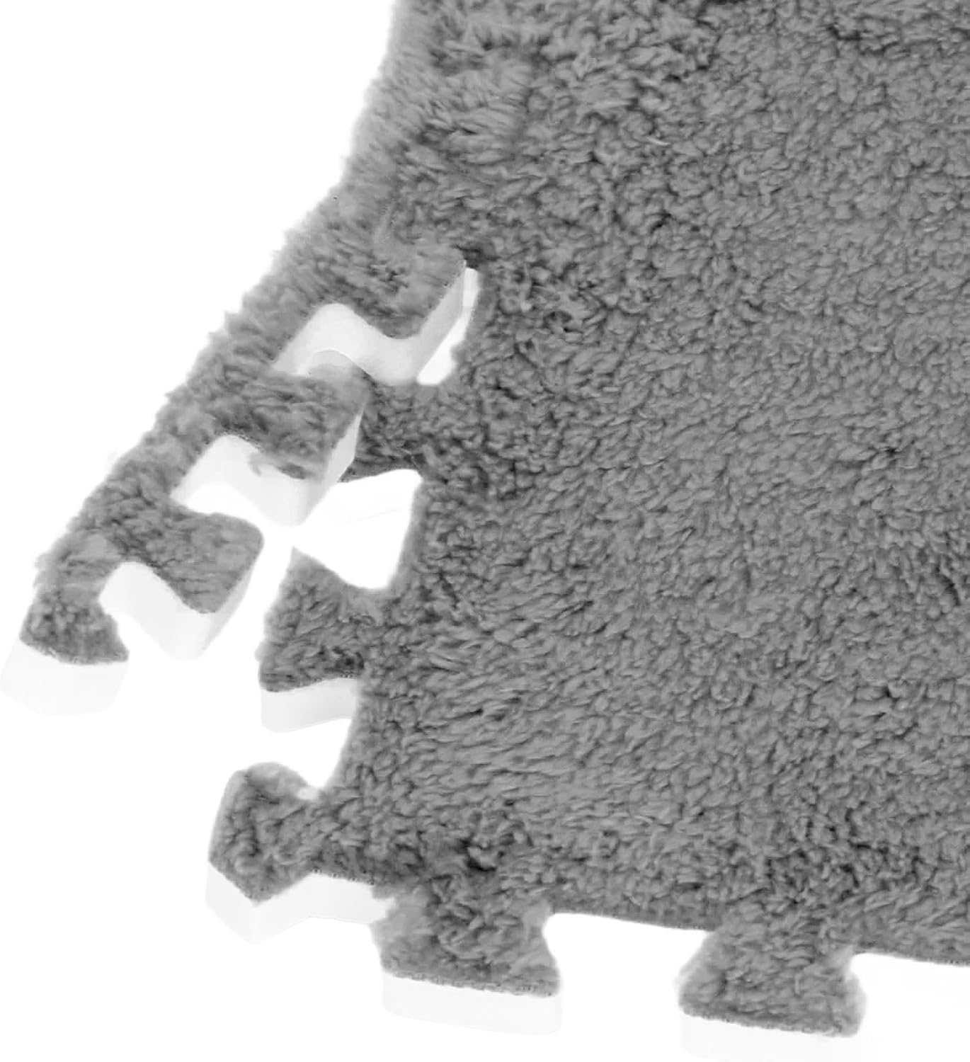 10pcs 30 cm/11.8 in Foam Puzzle Floor Play Mat,Interlocking Carpet Tiles for Home Gym and Fitness Room (Gray)