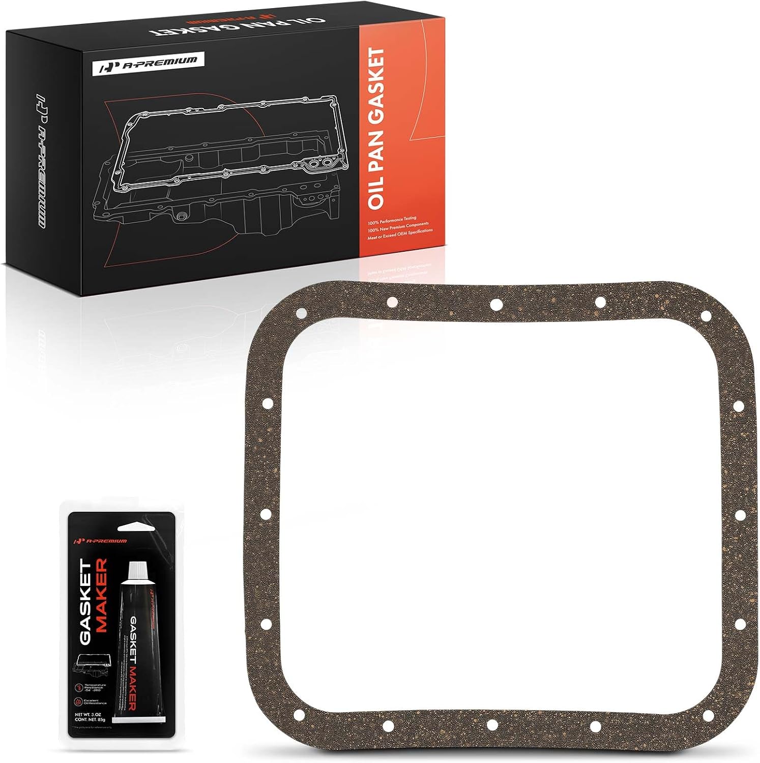A-Premium 3.0L 3.5L Engine Oil Pan Gasket Set Compatible with Lexus | for Lexus ES350 2019-2024, GS300 2006, GS350 2007-2011/2013-2020, IS250 2006-2015, IS300, IS350, LC500h, LS500h, RC300, RC350