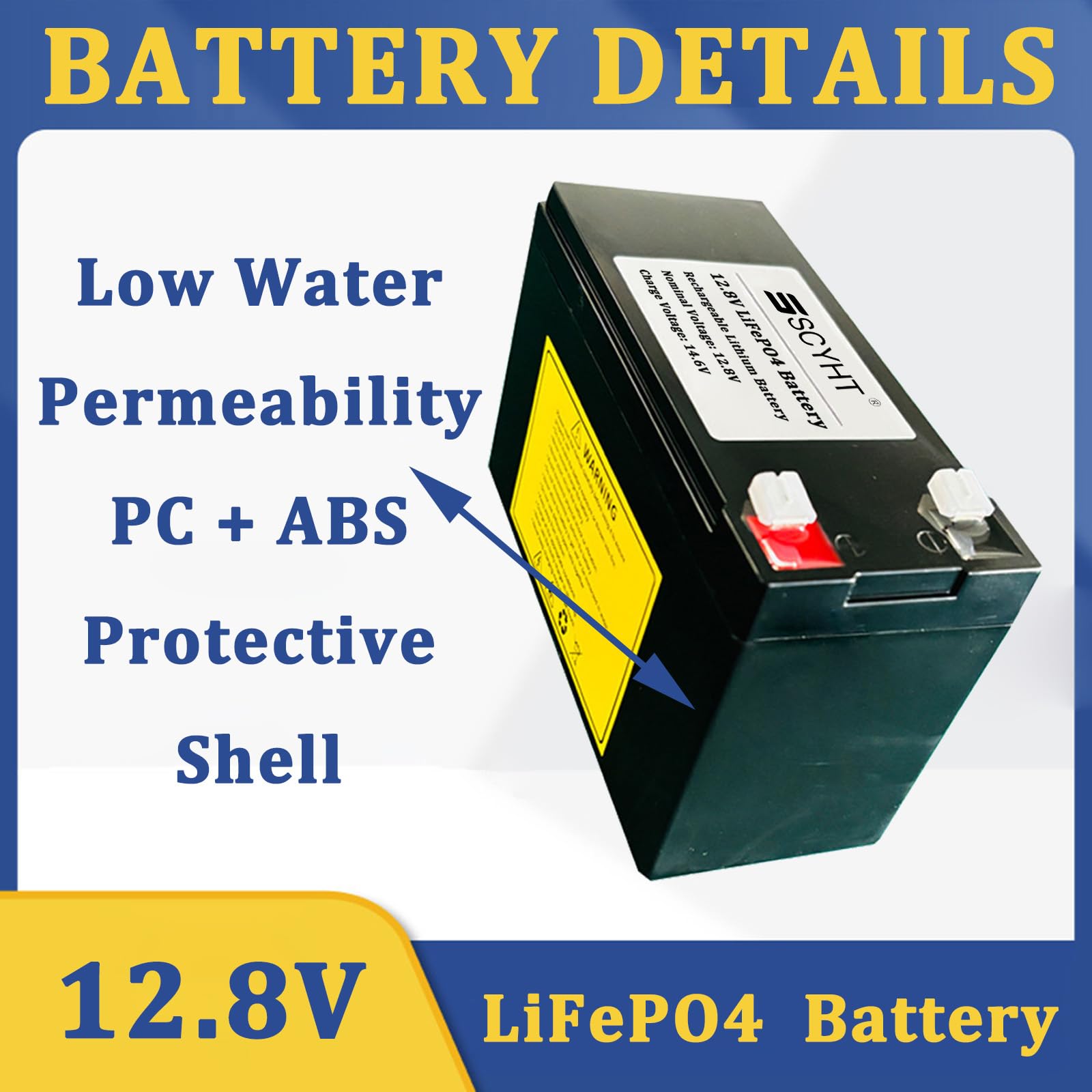 Akumulator LiFePO4 12,8 V 6 Ah 8 Ah 12 Ah Akumulator litowy 12,8 V Akumulatory zamienne do elektrycznych samochodzików zabawkowych z silnikami 50 W - 155 W,12.8v12ah 1pack