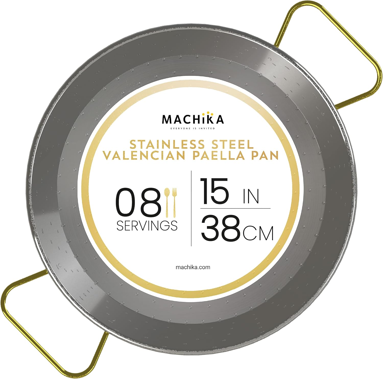 Machika Stainless Steel Paella Pan Cooking Pan