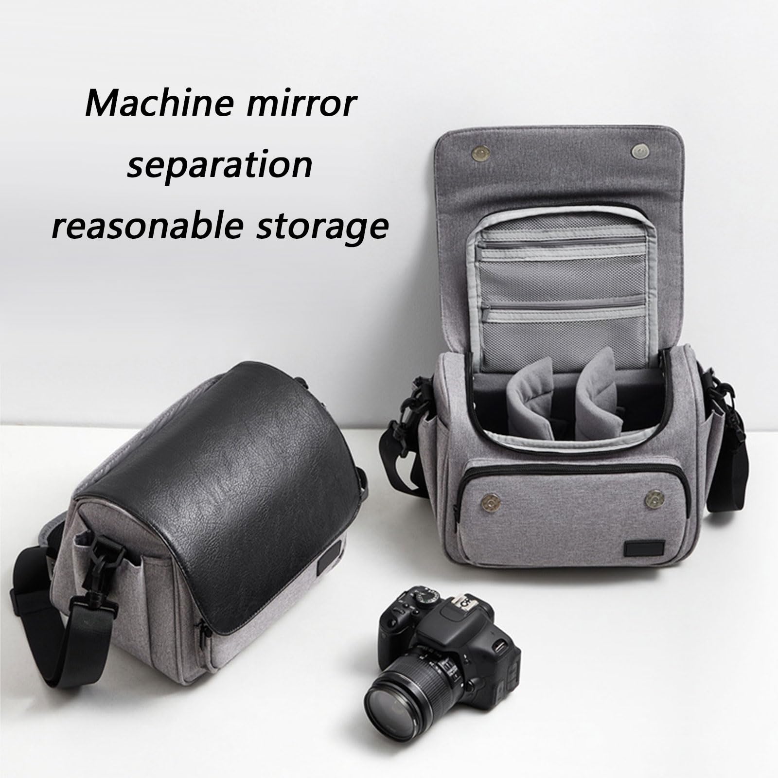 Borsa a tracolla leggera per fotografia all'aperto, con tracolla ergonomica e tasche multiple