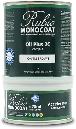 Rubio Monocoat Oil Plus 2C, 11.8 onzas, Castle Brown