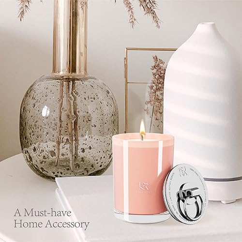 Miniatura 7 de Vela perfumada de lujo, velas de aromaterapia vertidas a mano para el hogar, perfumadas 100% naturales de cera de soja vegana, tapa de metal, vela,