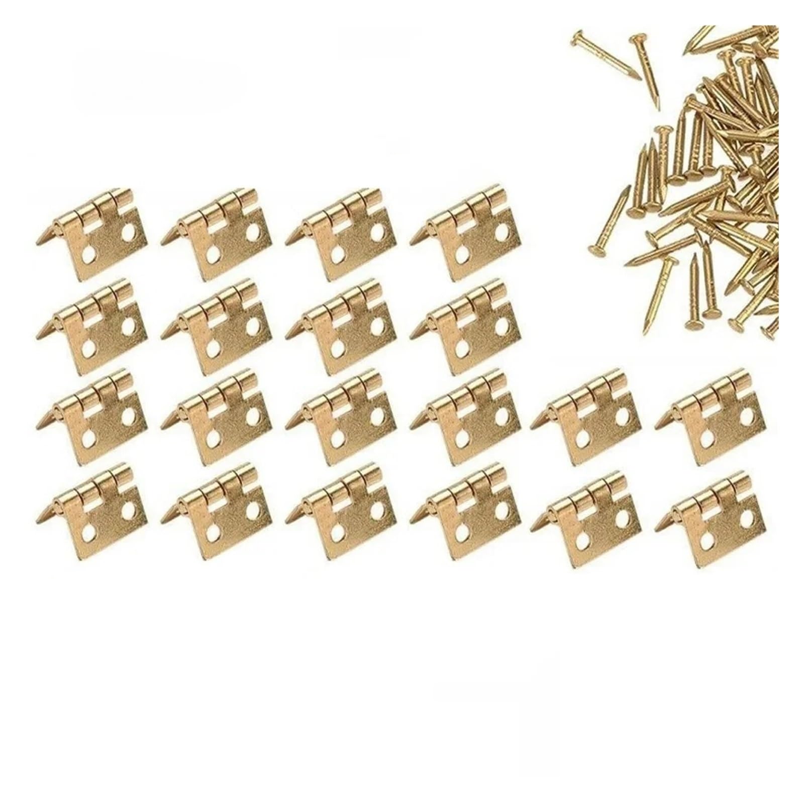 8x10mm Mini Hinge 50 Pack for Jewelry Gift Wine Box Craft Hardware