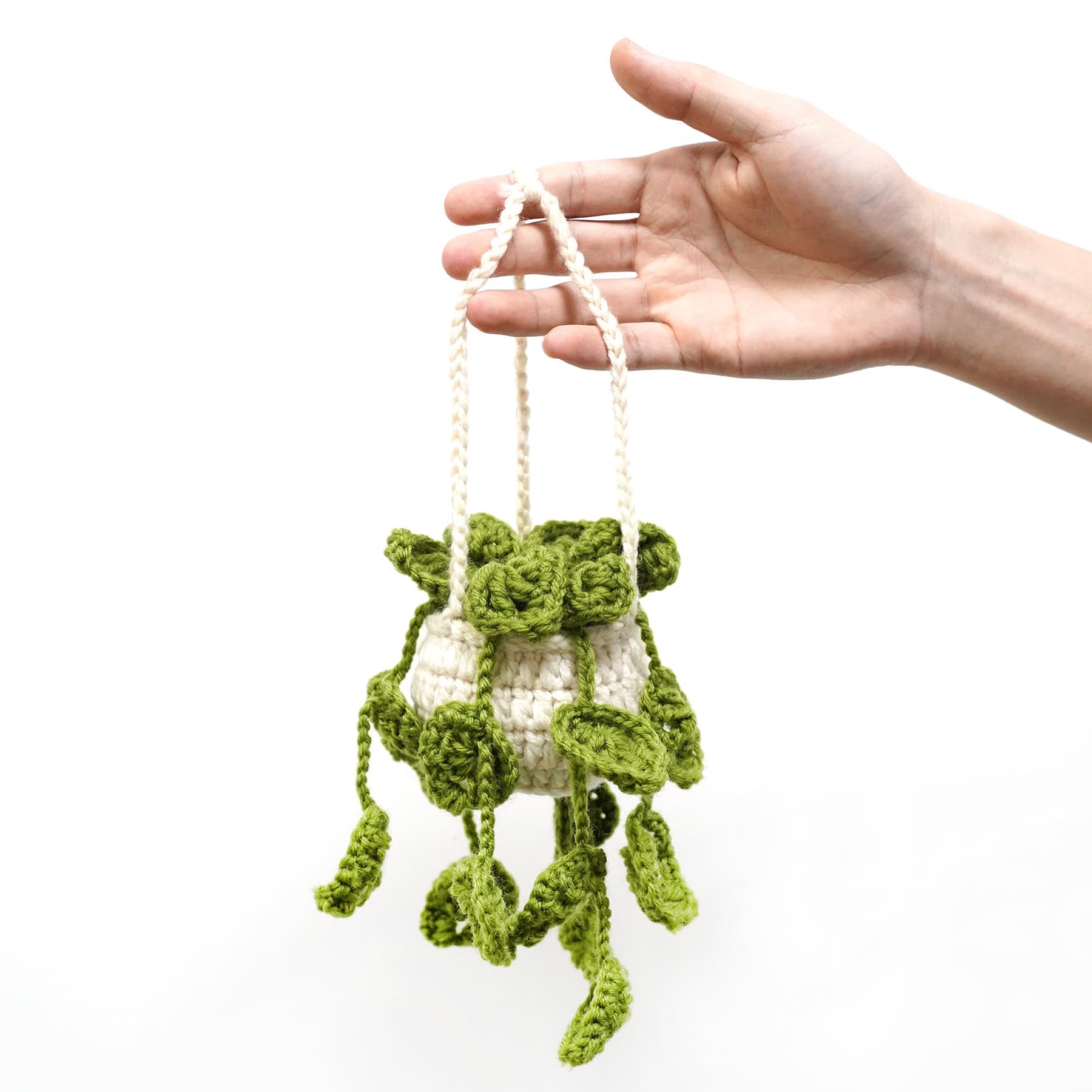 Handmade Cotton Macrame Plant Hangers Hanging From The Ceiling Stock Photo - Image Of Bushy