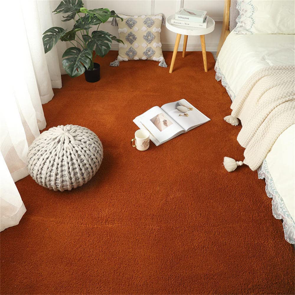 Tapis salon moderne pour enfants et bébés LUNEZY marron