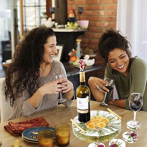 Miniatura 6 de XXKJSZJQ Moldes de bandeja para kit de resina epoxi de 13.5 pulgadas de profundidad, moldes de silicona redondos grandes con 4 posavasos y moldes de