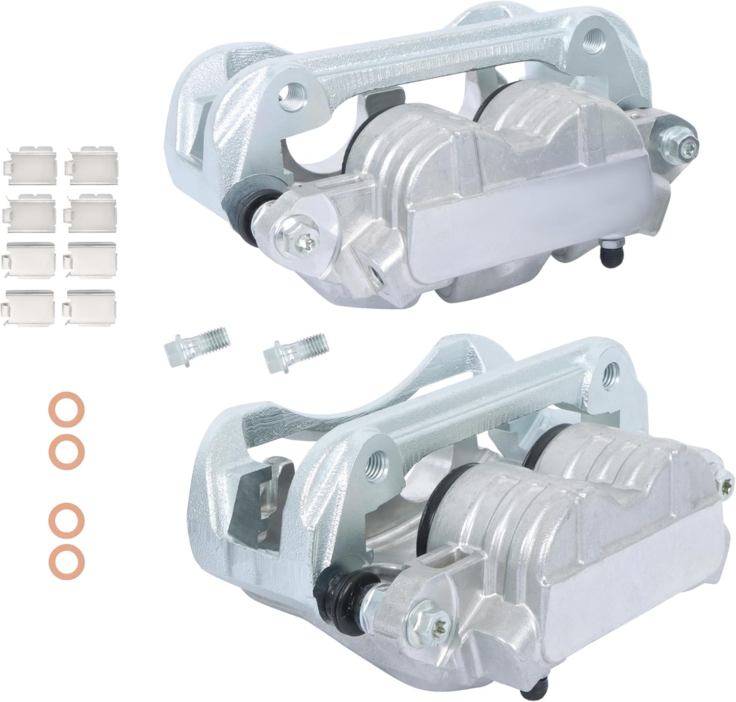 2Pcs Disc Brake Caliper with Bracket Replacement for Mustang 2005-2010 Front Right and Left 18-B4928 18-B4929