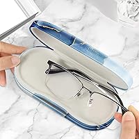 Vista 20 de Fintie Funda para lentes de contacto 2 en 1 y funda para gafas, soporte de viaje portátil de doble cara para lentes con espejo integrado, pinzas