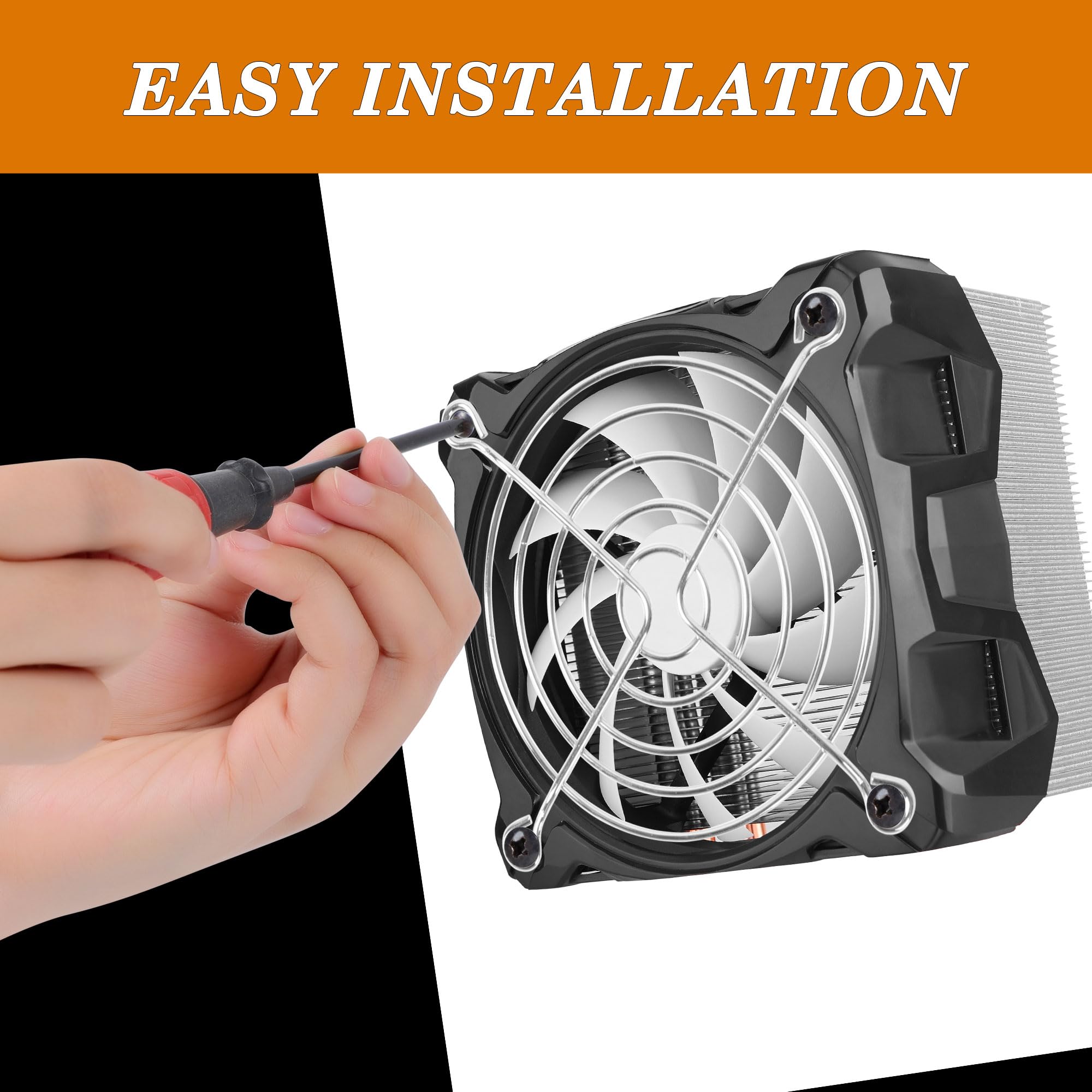 sourcing map 80mm x 80mm Métal PC Ventilateur Grill Finger Guard Protecteur ton argent 10Pcs