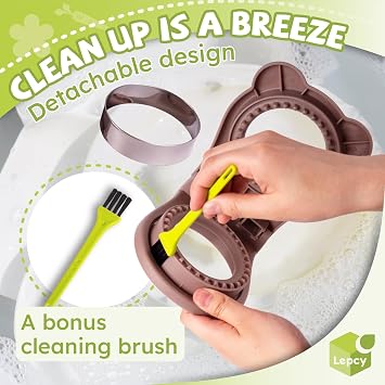 Uncrustable Sandwich Maker Sealer Cutter, Round Shape, Brown
