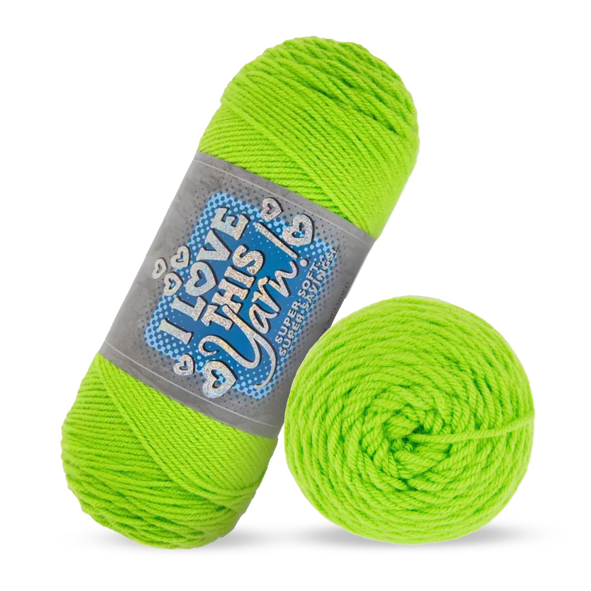 Amazon.com: Hobby Lobby I Love This Yarn, 788 Limelight | 4 Medium