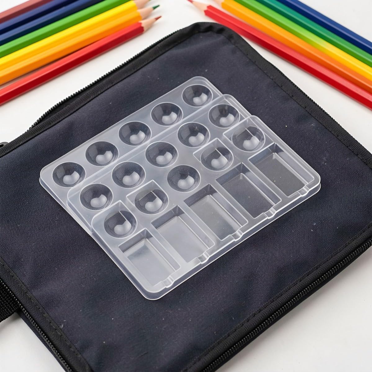 50pcs Rectangular Disposable Paint Palette Trays for Artists