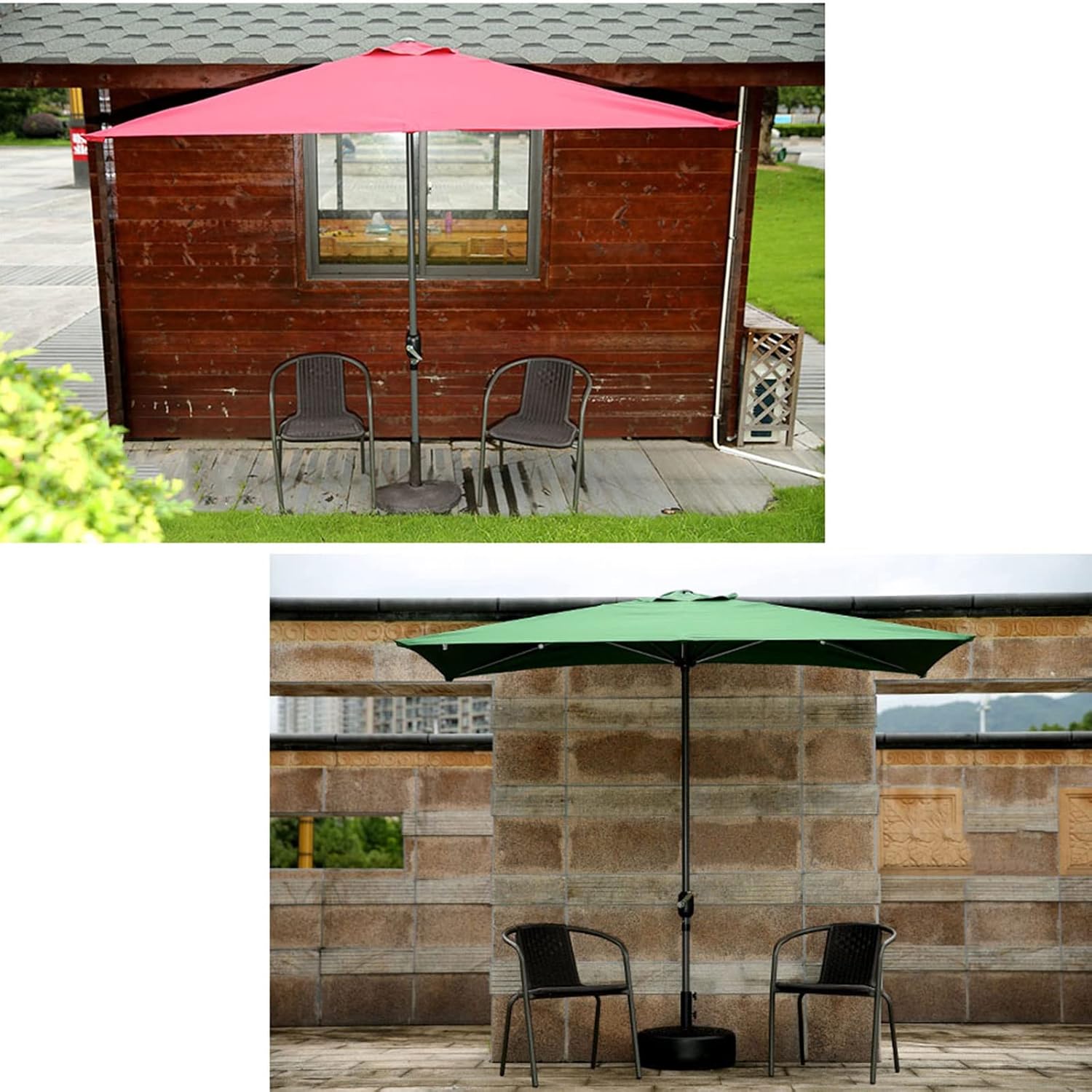 LSLYTQ Half Rectangular Parasol Umbrella for Garden - Patio Umbrellas - Rainproof/Sun Protection - Outdoor Sun Shade Sails Awnings Canopy, for Wall Balcony, Door, Window, Backyard good