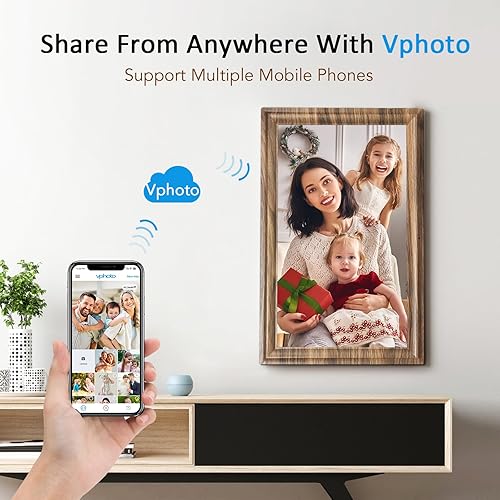 Miniatura 39 de Marco de fotos digital WiFi de 10.1 pulgadas, pantalla táctil IPS de 1280 x 800HD, marco de fotos digital electrónico, memoria de 16 GB, rotación