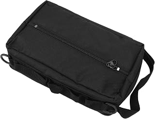 Camp Kitchen Organizer, Oxford Fabric Camping Utensil Organizer, Camping Cookware Storage Bag with Towel Paper Holder for BBQ Travel Hiking RV