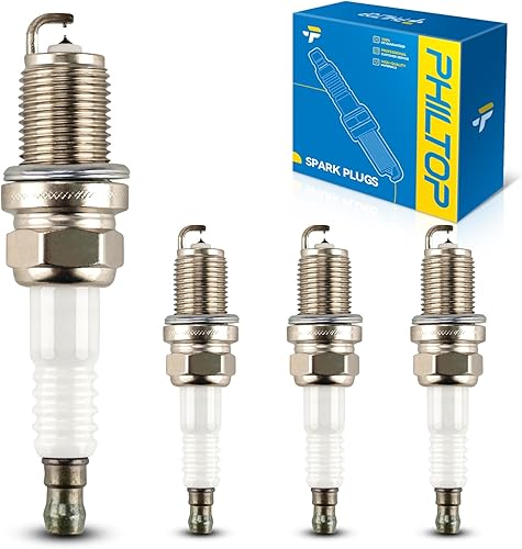 PHILTOP Bujías BKR5EIX-11 de doble iridio de repuesto, para Corolla, Tacoma, Yaris, Prius, 4Runner, Forester, Sonata, Santa Fe, Accent, OE Bujía de