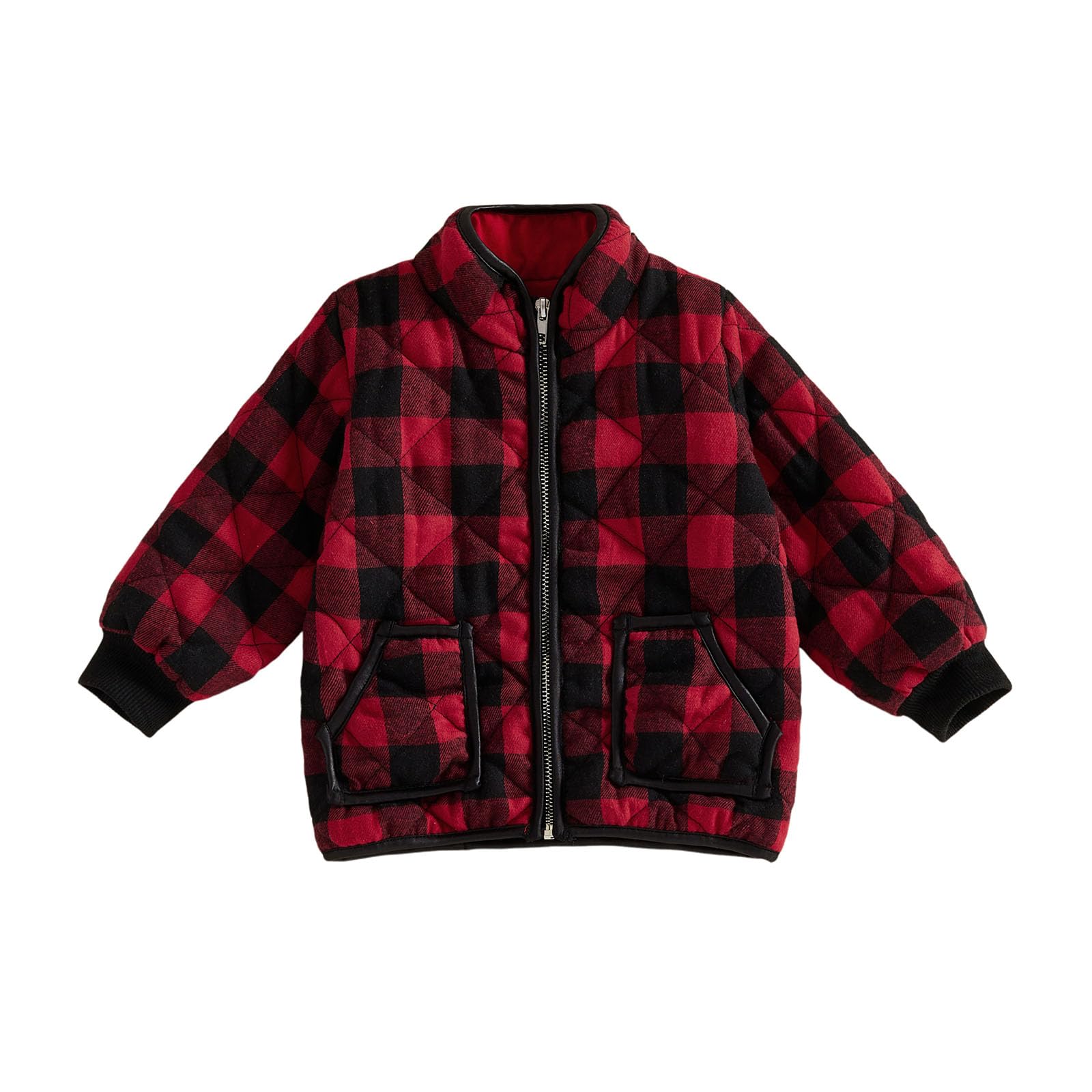 Ayalinggo Toddler Baby Girls Boys Winter Warm Vest Clothes Buffalo Plaid Christmas Jacket Kids Puffer Quilted Gilet Coat