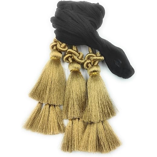 Long Length Heavy Punjabi Paranda - Black