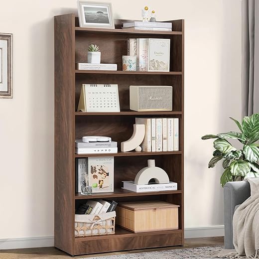 ABOUT SPACE 6 Tier Bookshelf - Walnut 5 cm