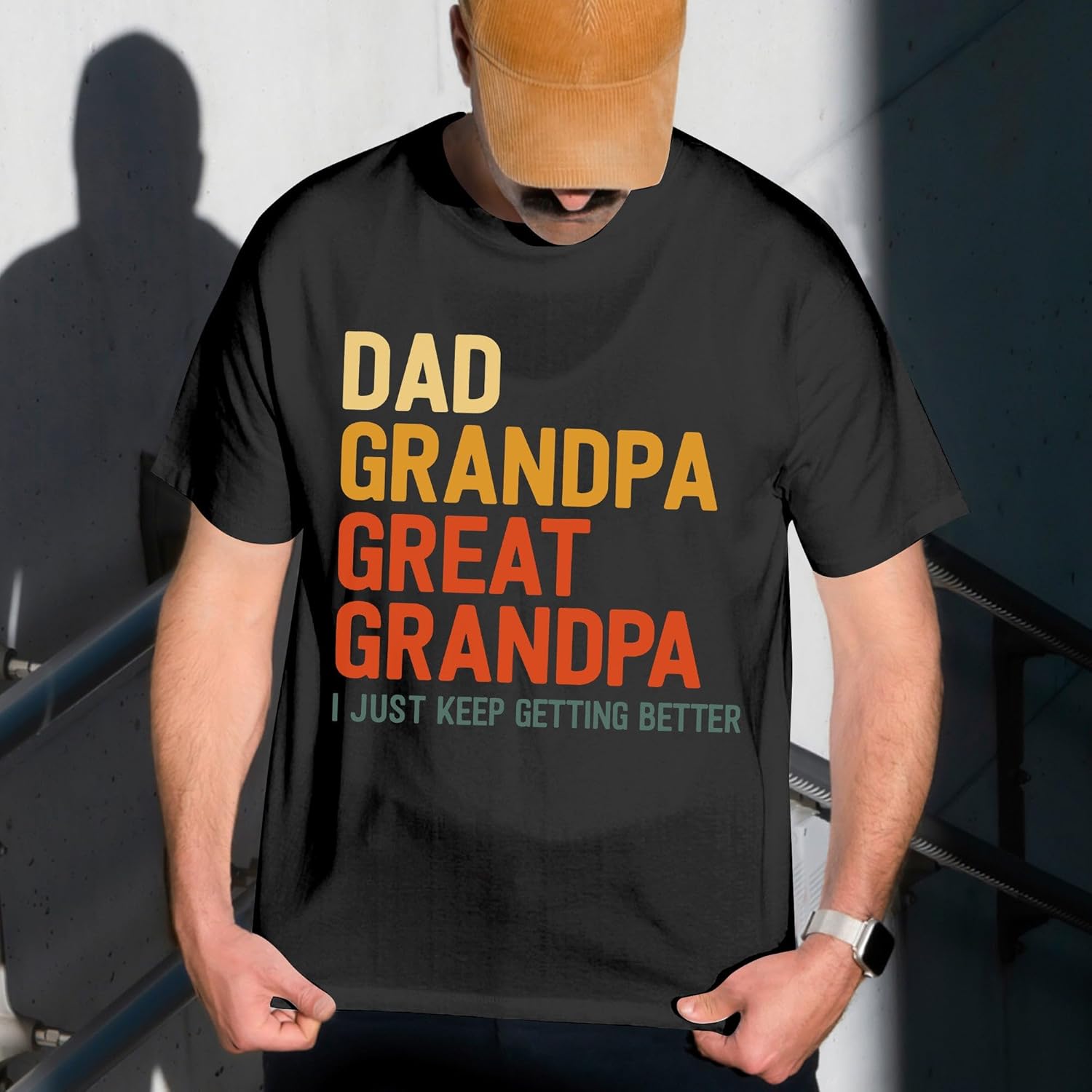 Dad Grandpa Great Grandpa Shirt - Father's Day Tshirt for Men - Father Day Dad Shirts - Christmas Dads Shirt - Image 5