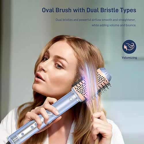 Miniatura 8 de 5 in 1 Hot Air Multi-Styler Professional Hair Wrap Styler Set with Air Curlers, Hair Dryer Brush, Straightener, Concentrator for Fast Drying Curling