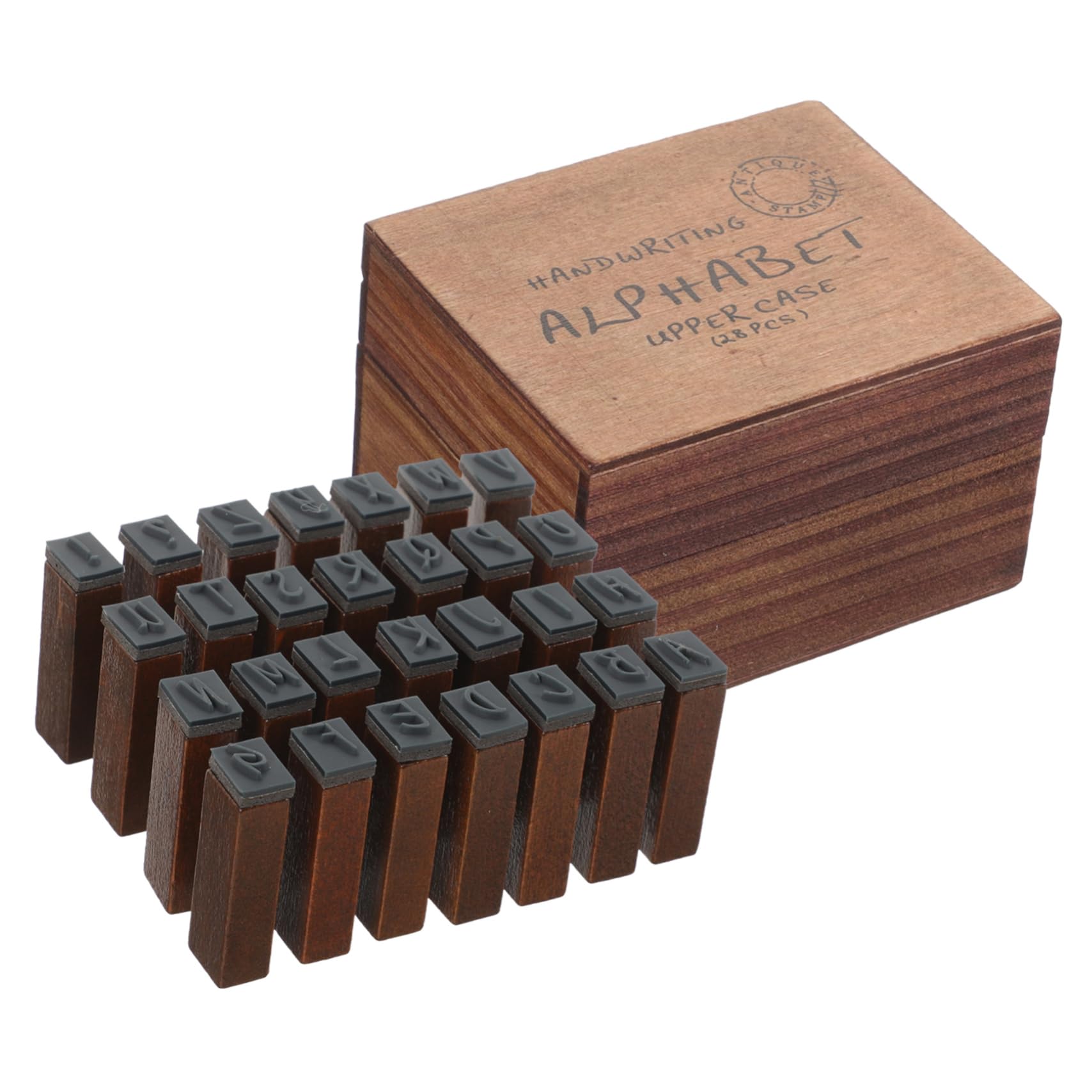 HOMSFOU 5 Set Sigillo di d'epoca retrò fabbricazione timbro journaling timbri per il fai da te numero francobolli fai da te del diario Timbri in legno TIMPS DI RACCHBOBILE Di legno