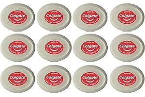 Colgate Total Dental Floss - Mint Flavor, Travel Size (12 Pack, 3 Yards Each)