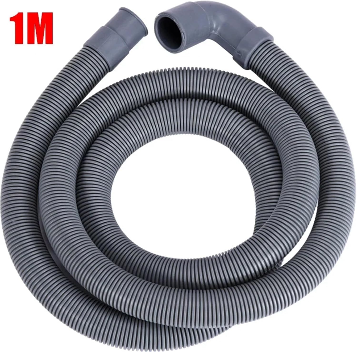 1/1.5/2M Washing Machine Dishwasher Drain Waste Hose Outlet Discharge PP Plastic Stretchable Drainage Flexible(1m)