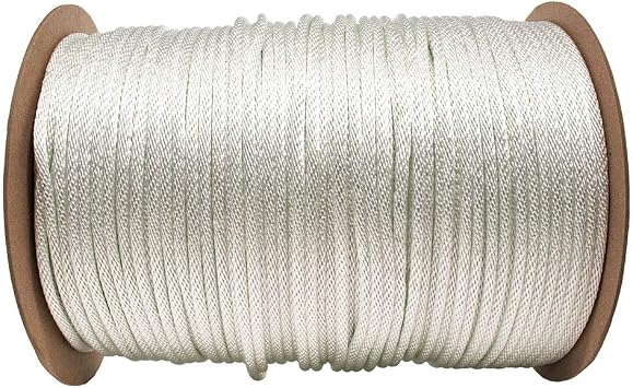 Golberg Diamond Braid Nylon Rope 100% Nylon Utility Cord Ideal for Camping, Outdoors, Boating, and Everyday Use Made in The USA