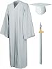 GraduationMall Matte Graduation Gown Cap Tassel Set 2025 for High School and Bachelor