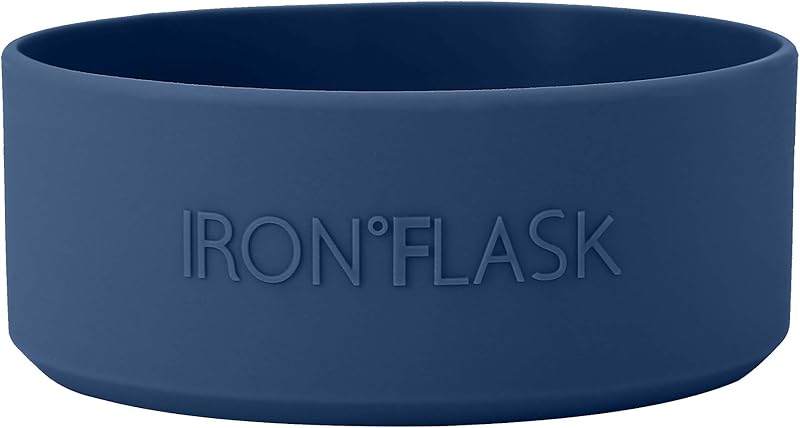 Bota de silicona IRON °FLASK para botellas de agua de 32-40 oz | Bota protectora de silicona para botellas de agua de boca ancha y estrecha de 32 a 40 oz - Protege contra abolladuras y rayones (azul crepúsculo)