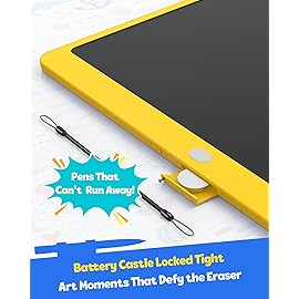 TEKFUN LCD Writing Tablet for Adults, Large Doodle Board, 16 Inch Colorful Drawing Tablet Writing Pad, Toddler Toys for 3 4 5 6 7 8 9 Year Old Girls Boys Teen, Birthday Gifts for Kids (Yellow)