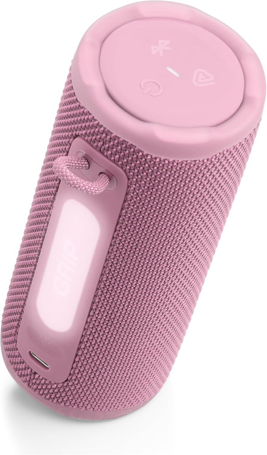 JBL Grip - Compact Bluetooth Speaker with Bold Pro Sound and Ambient Light, up to 14 Hours of Playtime, Water, Dust and Drop-Proof (IP68), & Multi-Speaker Connection with Auracast™ (Pink) - Image 2