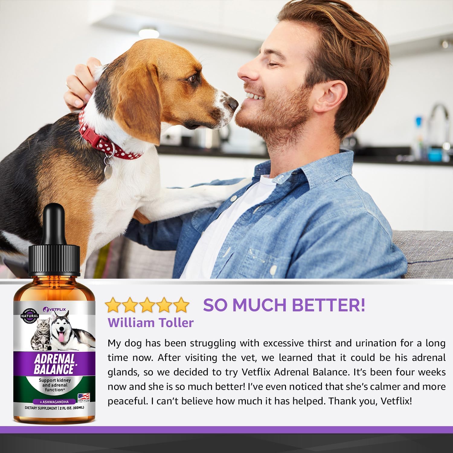 Adrenal Support for Dogs and Cats, Liquid Cushings and Kidney Drops, 2 Oz — Amazon image 9