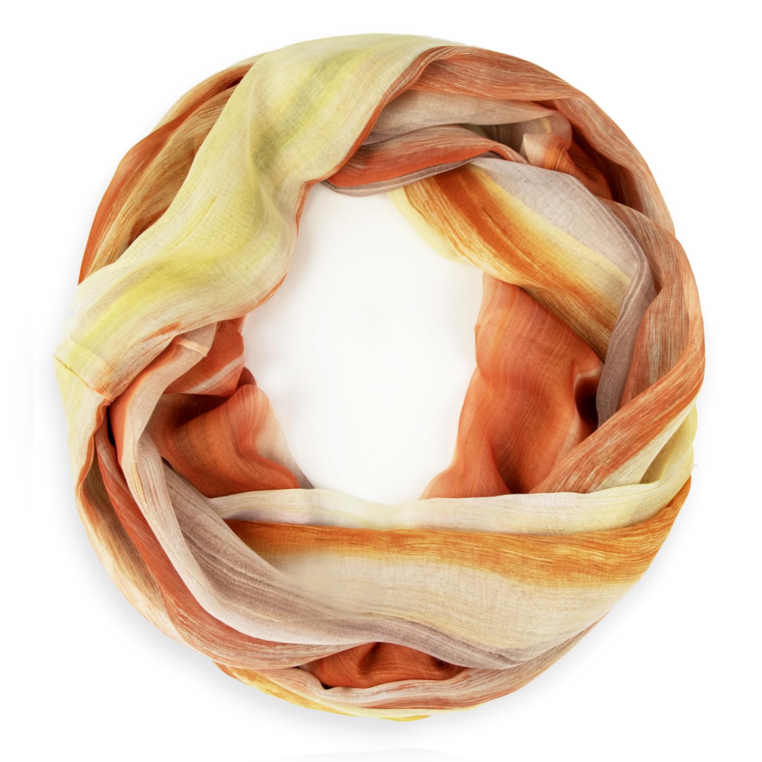 Gloop Loop Schlauchschal für Damen Schal Tuch seidig-luftig leicht mit buntem Muster Print