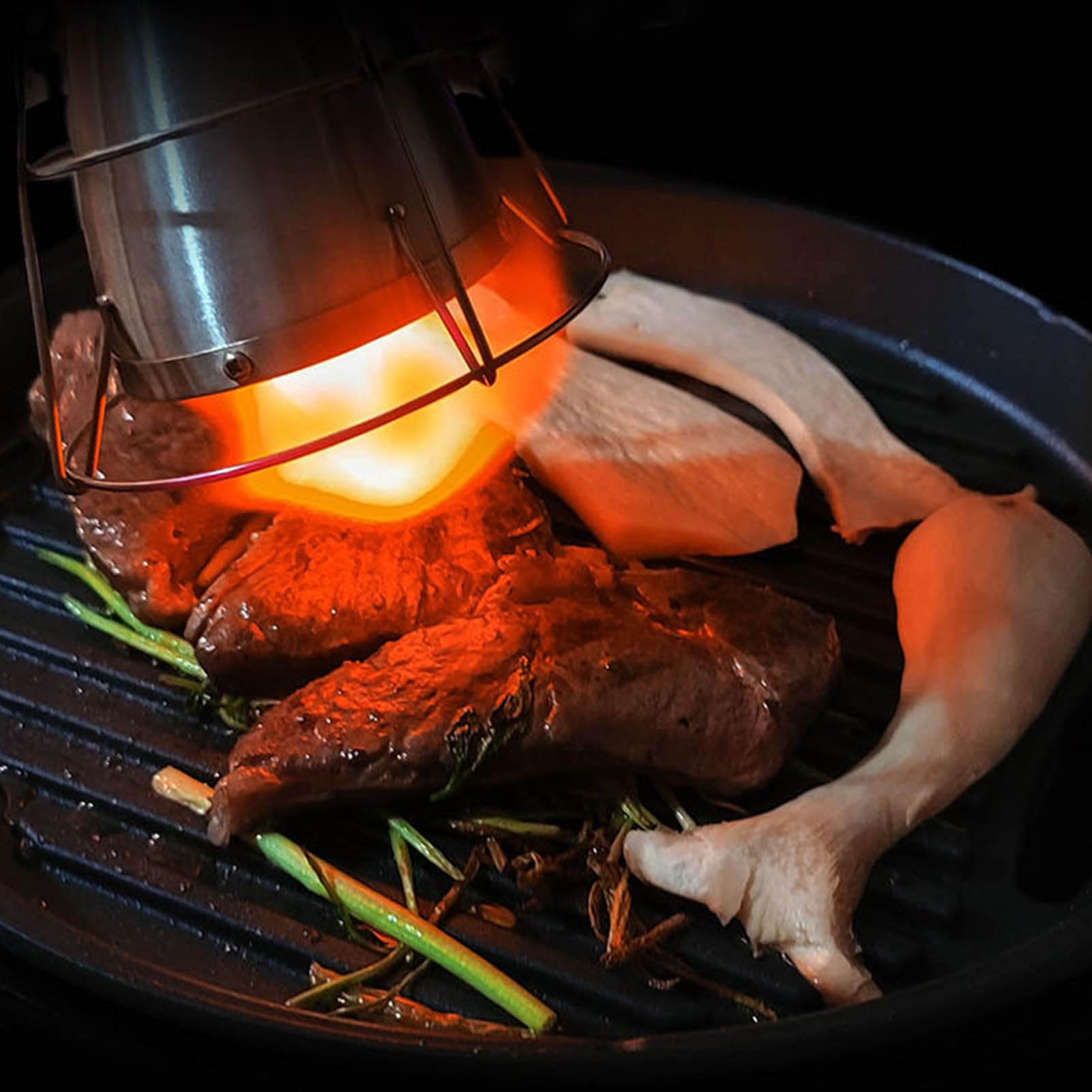 Brrnoo Kulinarischer Fackelaufsatz, Rauchfreier Flammenwerfer aus 304 Edelstahl Zum Anbraten, Schmelzen, Backwerkzeug für den Einsatz in Restaurants, Grillabenden, Heimküche und Camping