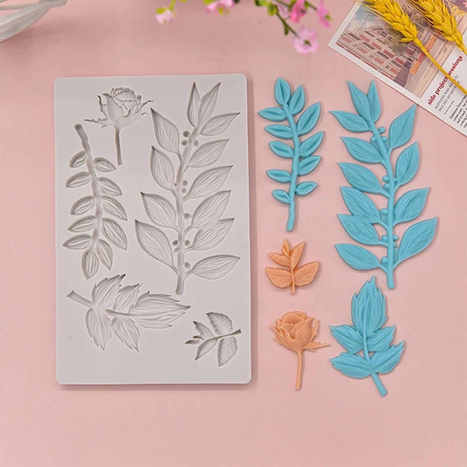 Moule en silicone feuille d'arbre pour éviter les cassures de vos décors