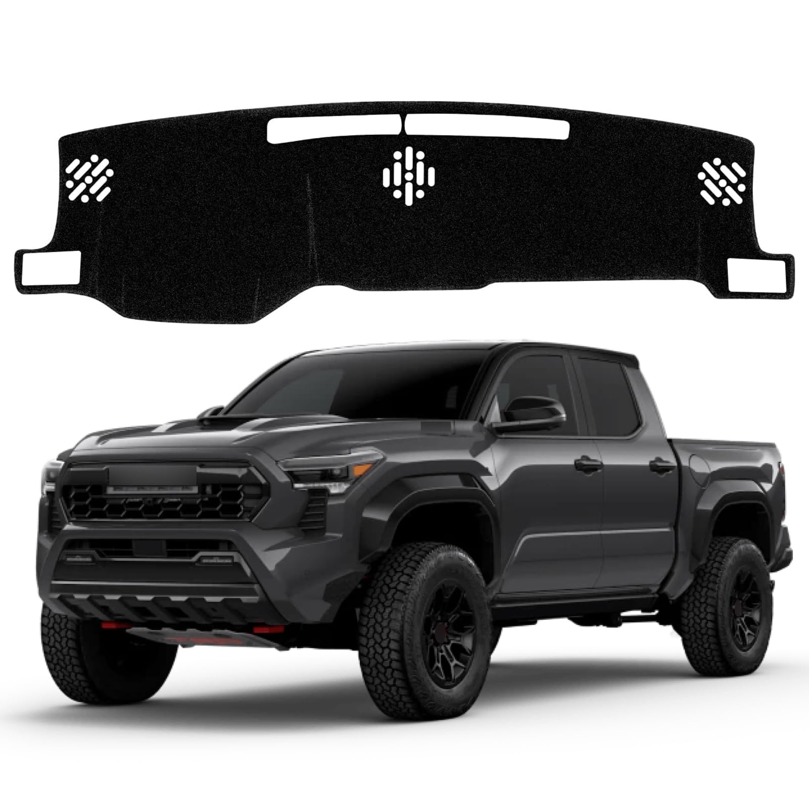 Dash Cover Mat for Toyota Tacoma 2024 2025 2026 Accessories Non-Slip Dashboard Cover Mat Sunshade UV Rays Protector Interior Accessories(Not fit HUD)