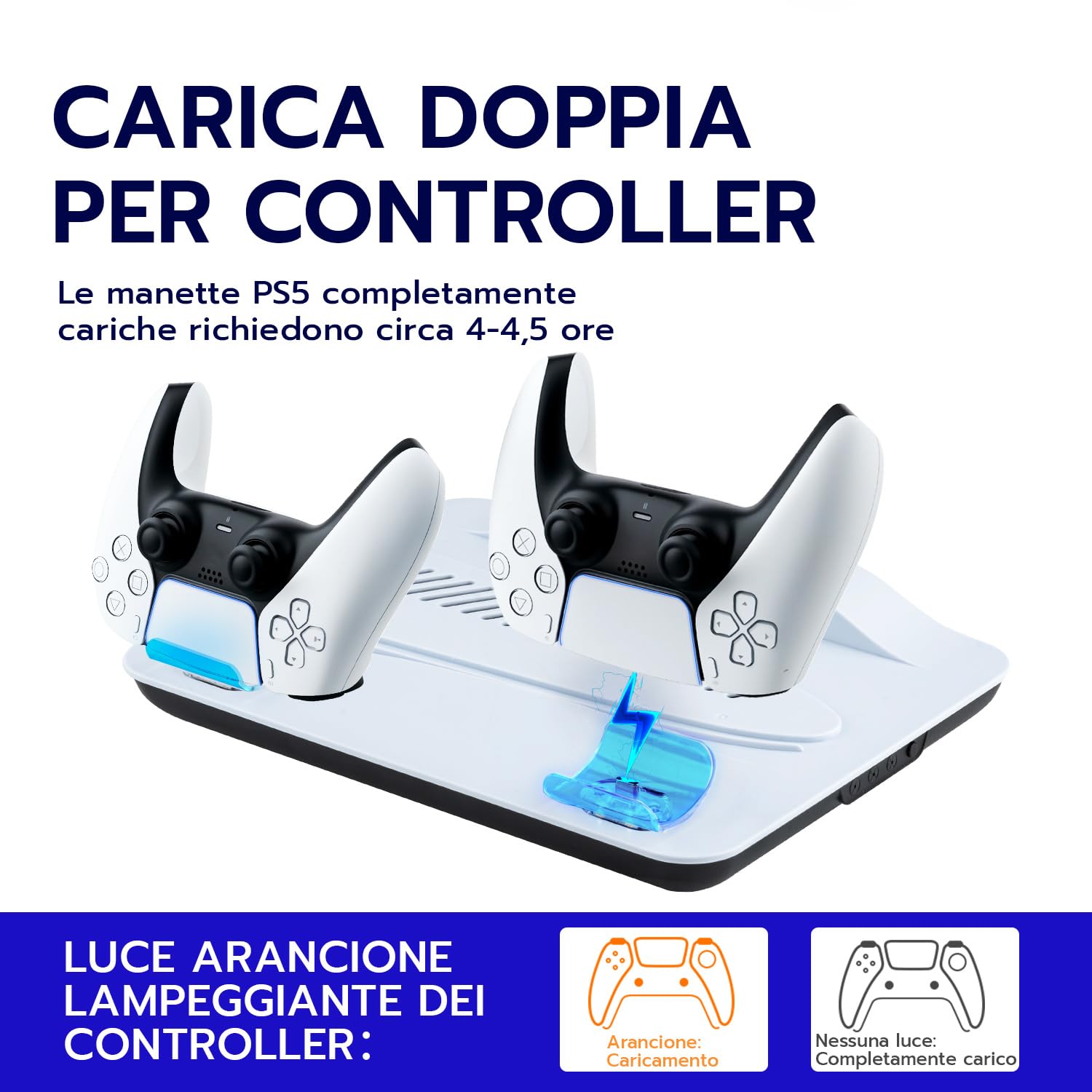 Wigearss Supporto Verticale di Raffreddamento PS5 con Doppio Controller di Caricatore per PS5/PS5 Slim/PS5 PRO UHD/Digital Edition