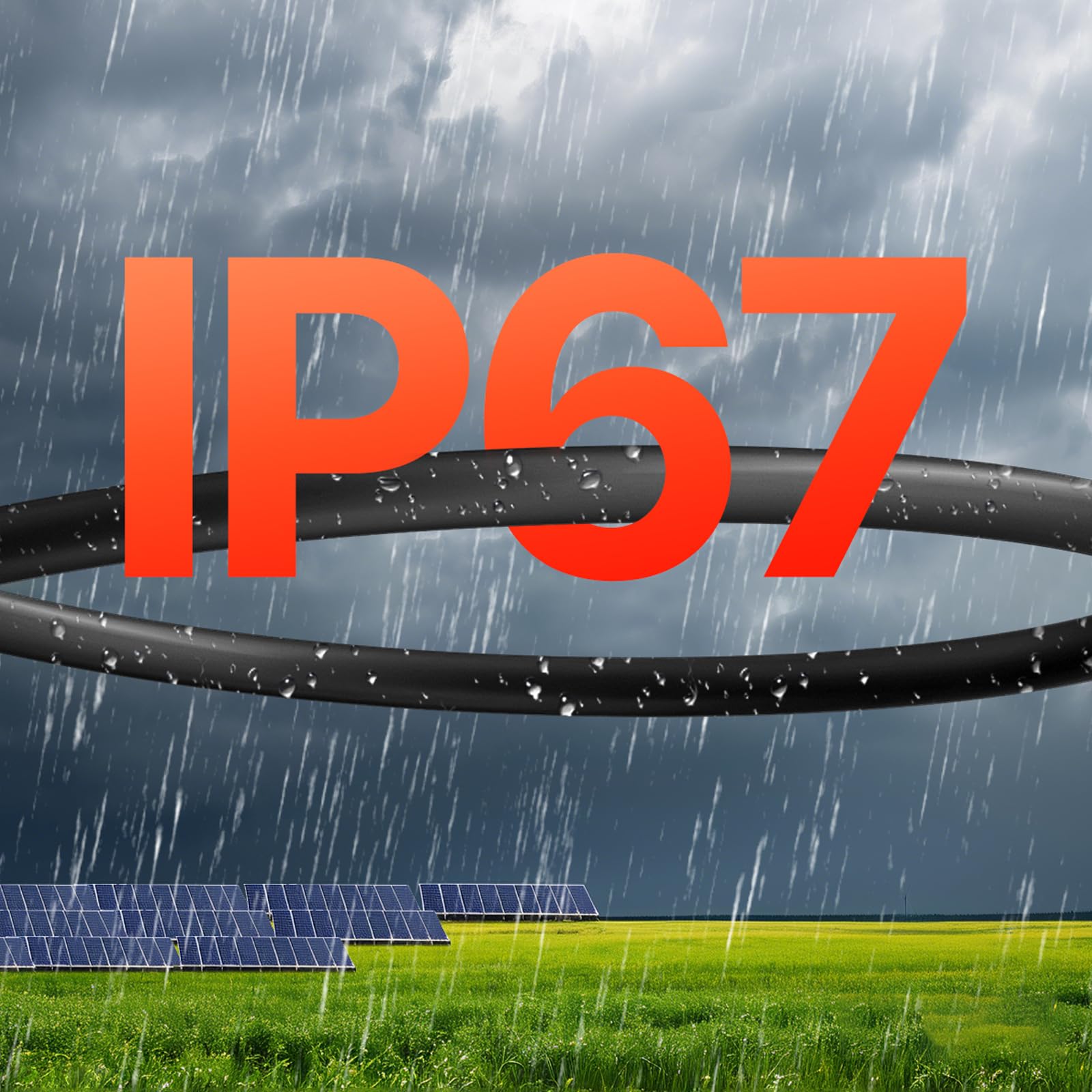 VEVOR Kabel przedłużający do panelu słonecznego 10 AWG, kabel przedłużający 6 mm², IP67, wodoszczelny kabel PV do modułów solarnych w domu, na statkach i w przyczepach kempingowych, czarny