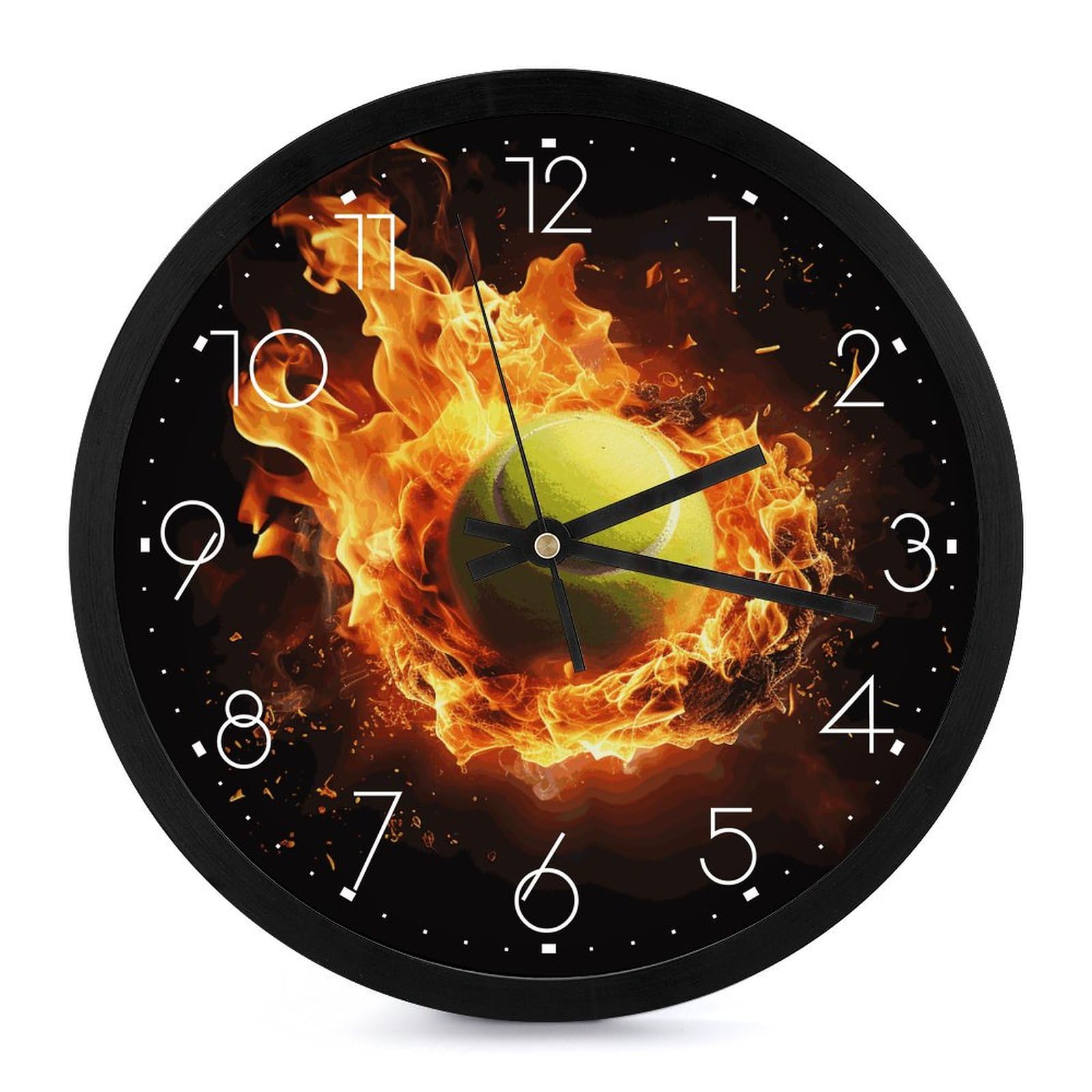 Horloge murale silencieuse tennis sans tic-tac pour éliminer les bruits de chambre