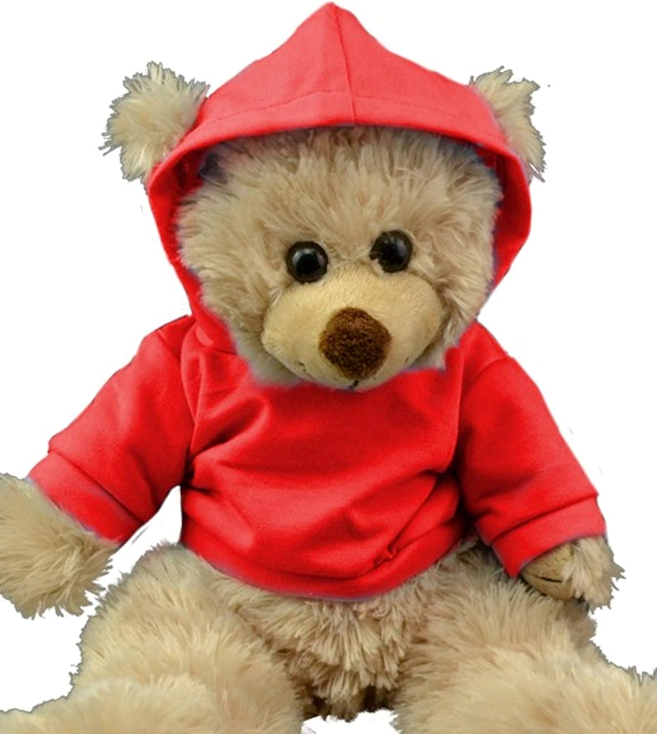Custom Dark Blue Hoodie Tee 16" Teddy Bear Outfit Teddy Bear Clothes Fit 14" - 18" Build-a-Bear, Vermont Teddy Bears, Make Your Own Stuffed Animals (Dark Blue)