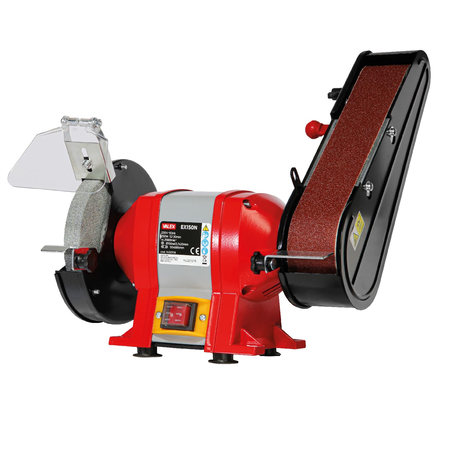Valex EX150N Smerigliatrice da Banco Combinata, 250W, 350mm Larghezza, 290mm Lunghezza, 310mm Altezza