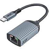 Acer USB C to Ethernet Adapter, Plug and Play RJ45 to Type C Network Dongle(Thunderbolt 3/4 Compatible), 1Gbps Aluminum USB-C LAN Adapter for Laptop, MacBook Pro/Air, iPad Pro, iPhone 15/16, Dell XPS