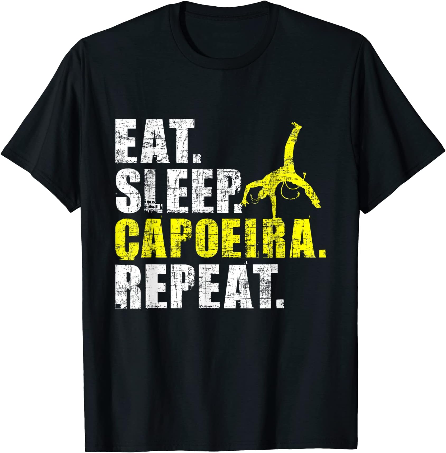 Funny Capoeira ShirtsEat Sleep Capoeira Repeat - Martial Arts Lover Kickboxing T-Shirt