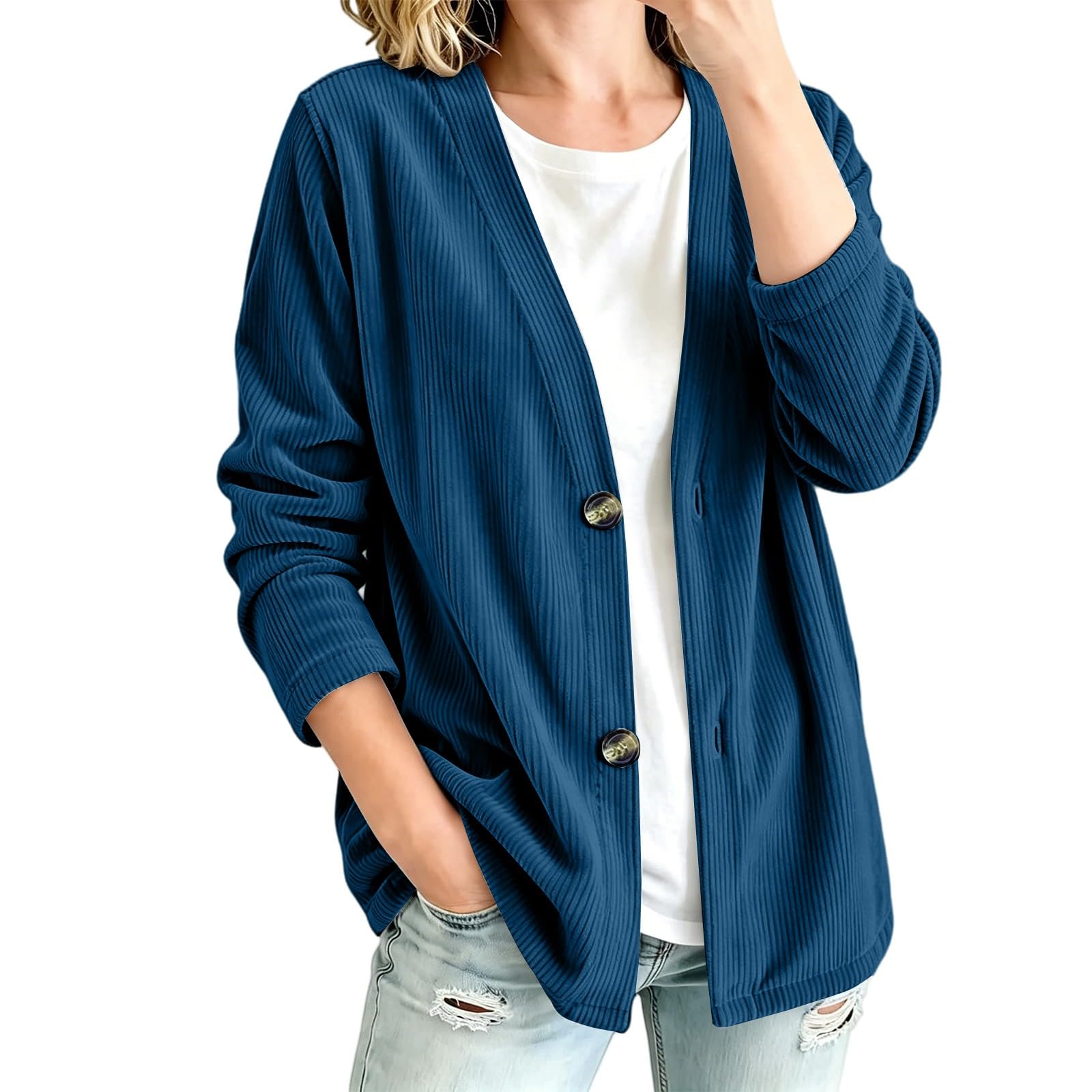 Cárdigan Tops Mujer Verano Tallas Grandes Mujer Tops Elegante Pana