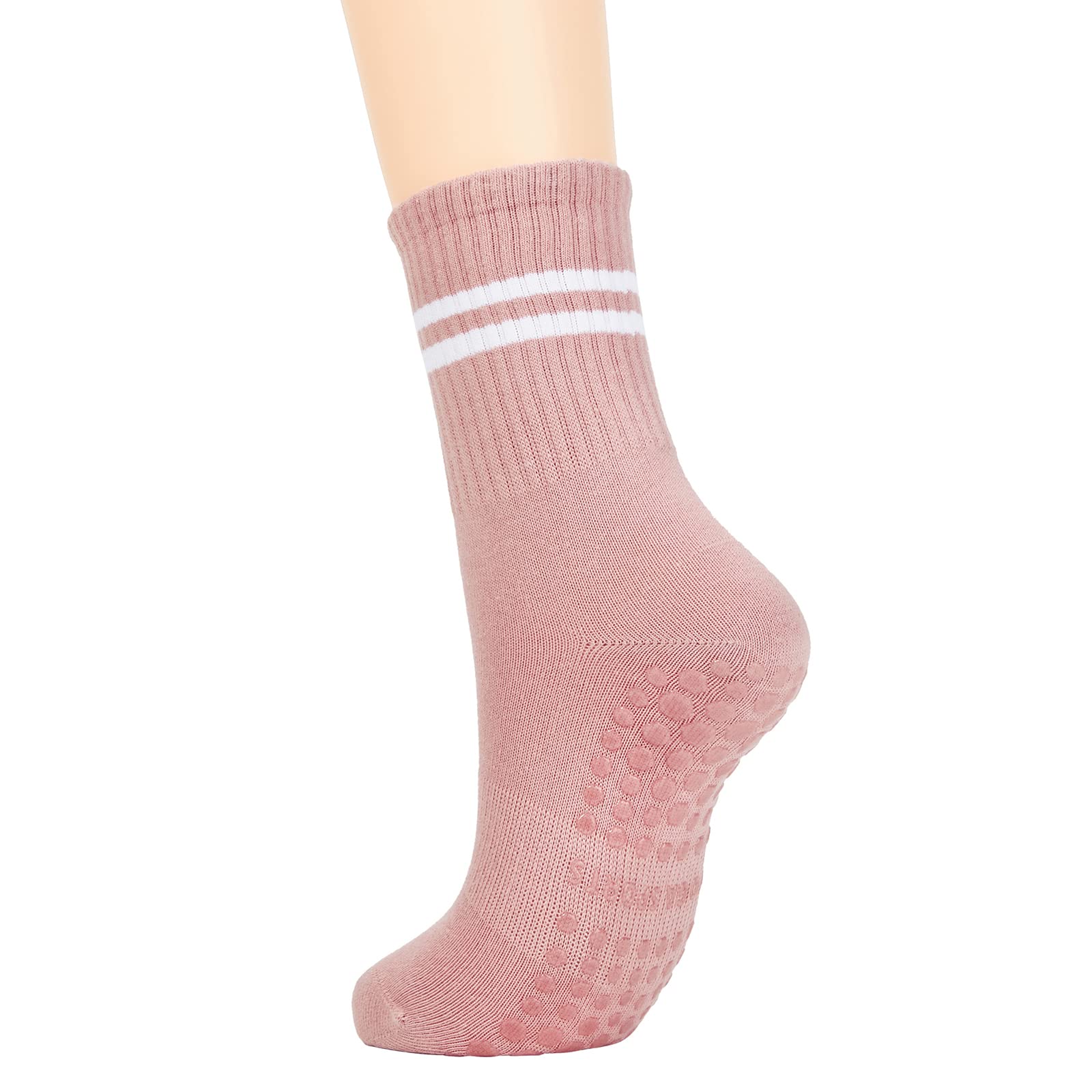 American Trends Pilates Socks with Grips for Women Yoga &amp; Barre - Non Slip